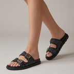 Monogram Double Strap Buckle Slides