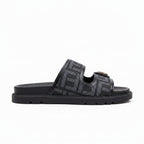 Monogram Double Strap Buckle Slides