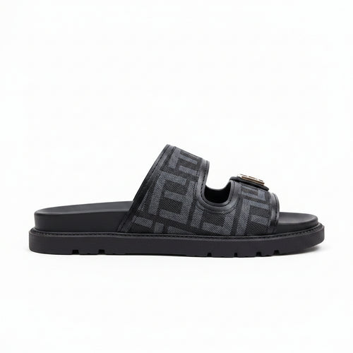 Monogram Double Strap Buckle Slides